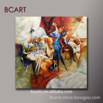 Pure handpainted wall decoration canvas painting , abstract figure oil painting